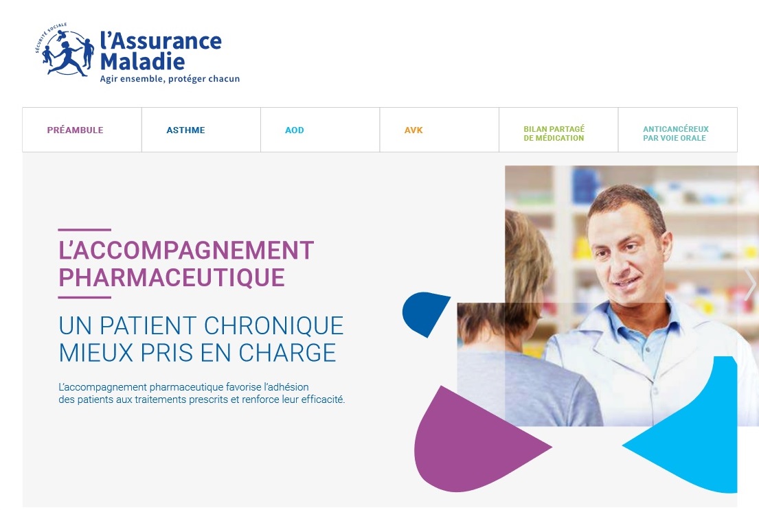 guide intéractif de l'assurance maladie pour les accompagnements pharmaceutiques